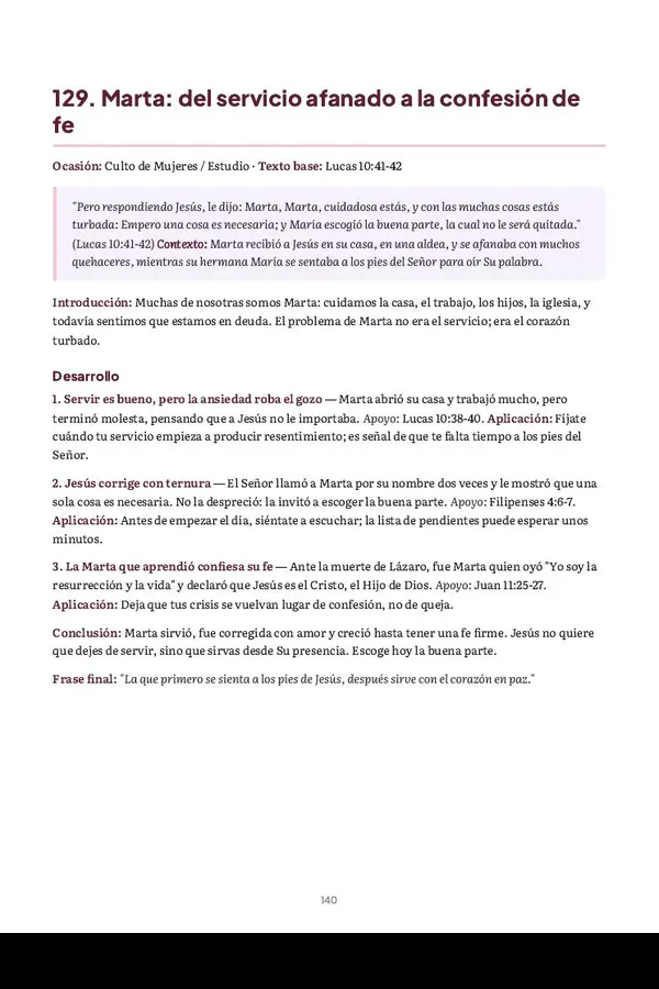 Página del material: desarrollo en 3 puntos
